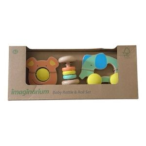 NWT-IMAGINARIUM-BABY RATTLE AND ROLL SET